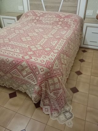 Colcha de encaje de red