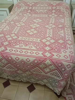 Colcha de encaje de red