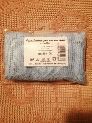 Copriletto per carrozzina e culla in jacquard 