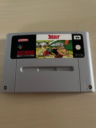 Juego Asterix para Super Nintendo. Versión PAL