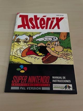 Juego Asterix para Super Nintendo. Versión PAL