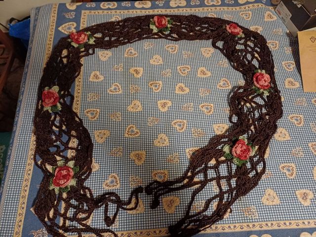 Sciarpa di lana a maglia