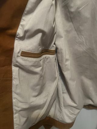 Chaqueta de piel Massimo dutti