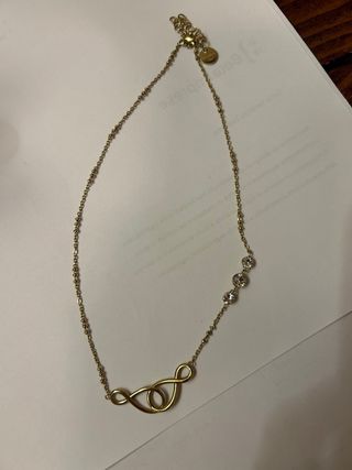 Girocollo Brosway dorato con strass e infinito