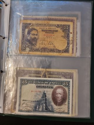 Álbum billetes antiguos españoles