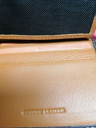 Cartera color marrón de hombre