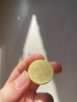 Moneda 50cent Francia 2001