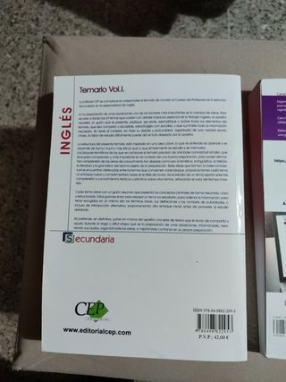 Temario secundaria inglés precio negociable 