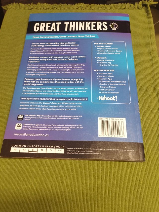 GREAT THINKERS B1 Student's and Digital Student's