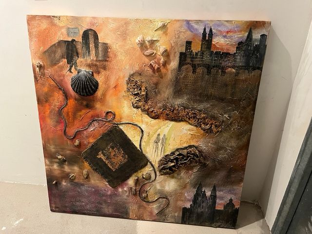 Cuadro camino de santiago Luz Montava Diaz