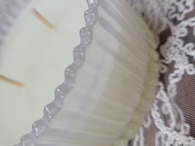 Candela in bellissimo contenitore vetro