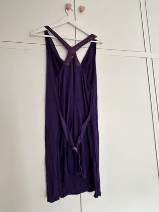 Camisola tirantes violeta talla L, de Lanidor