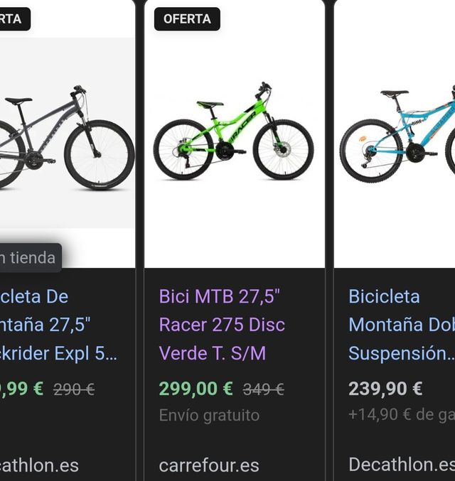 Bicicleta Racer 27'5"