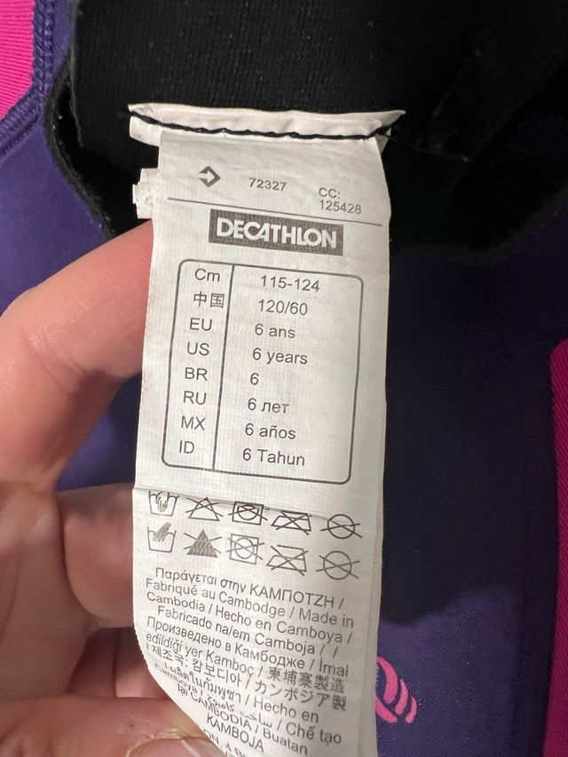 Traje neopreno m/c talla 6