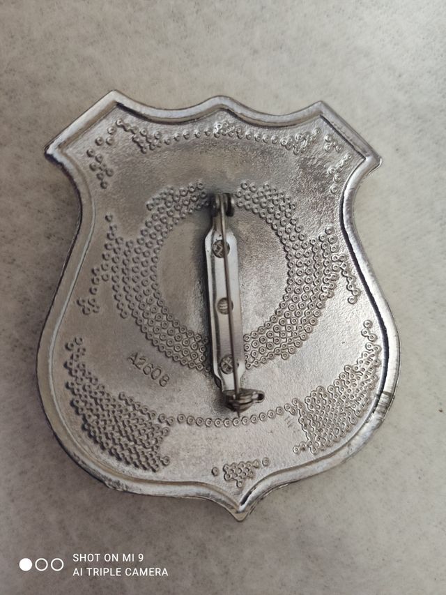 Placa de policía Estados Unidos