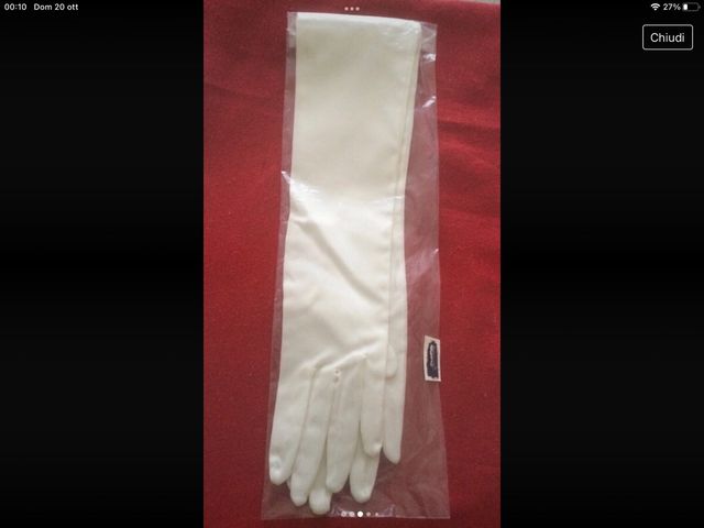 Vestito da sposa in raso e schiffon anni 70