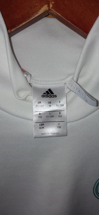 Sudadera técnica entreno real Madrid 2017 / 18