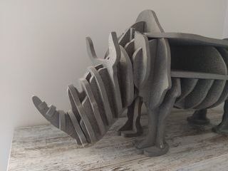 Escultura mesita Rinoceronte 