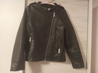 Cazadora cuero de niña