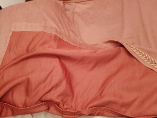 Copriletto vintage rosa