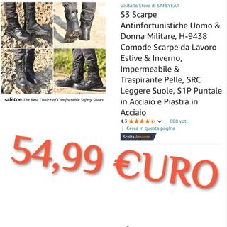 Stivali militari antinfortunistiche lavoro