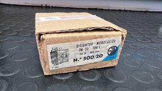Disjuntor Monofasico Antigo 20A 380v DM-20 Tipo L