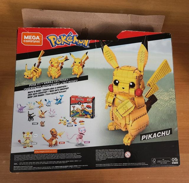 Pokémon Pikachu Gigante - Mega Construx no Lego