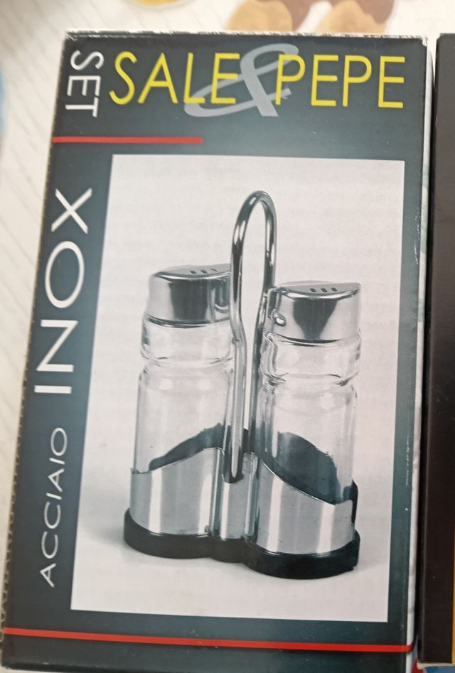 Set porta sale e pepe inox