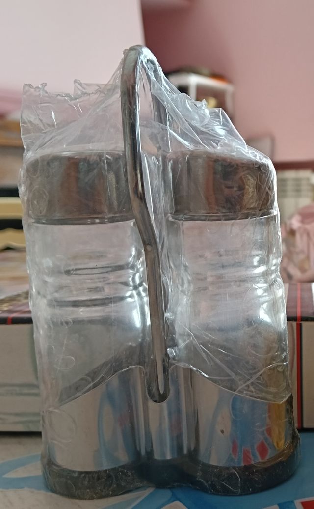 Set porta sale e pepe inox