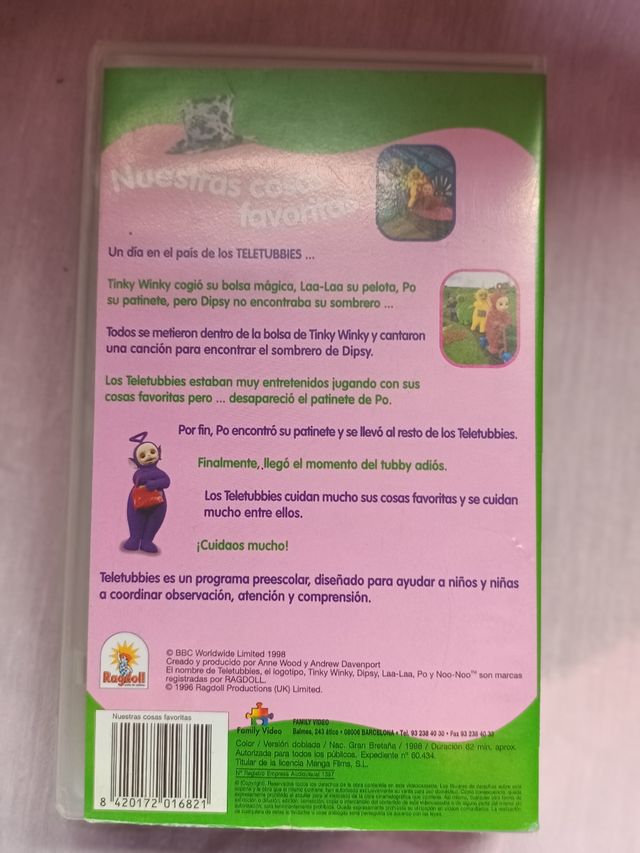 Teletubis cinta VHS.