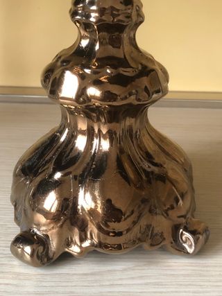 Candeliere in ceramica vintage