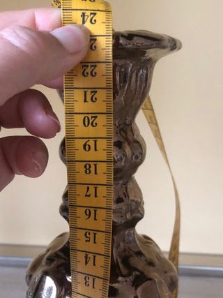 Candeliere in ceramica vintage