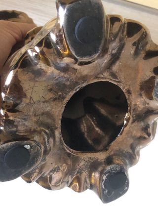 Candeliere in ceramica vintage