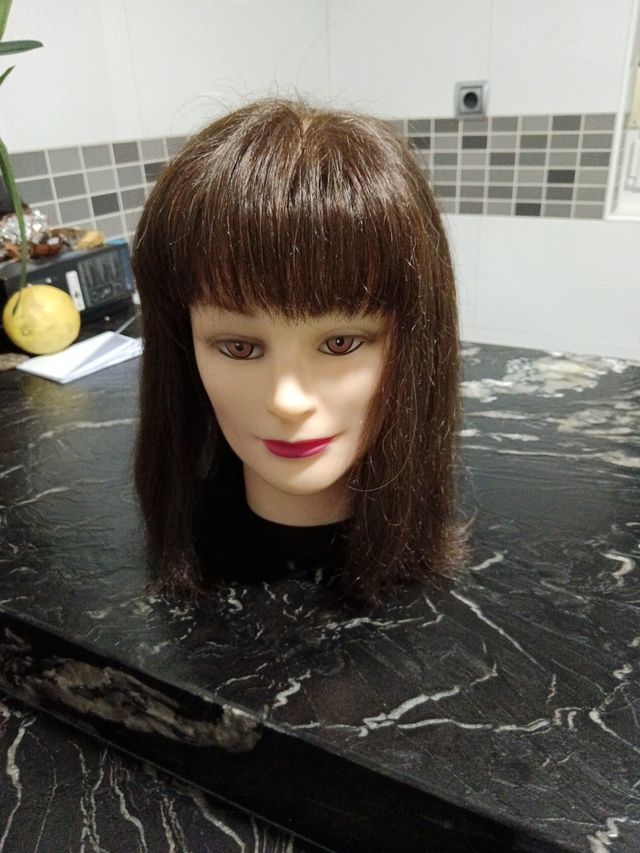 Muñeca maniquí cabello natural