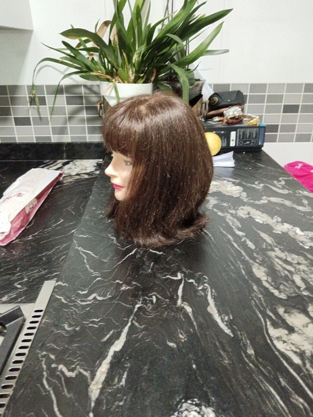 Muñeca maniquí cabello natural