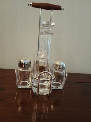 Saliera-oliera in cristallo RCR