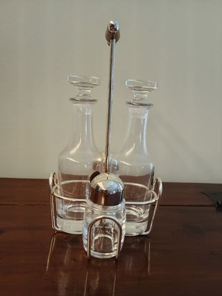 Saliera-oliera in cristallo RCR