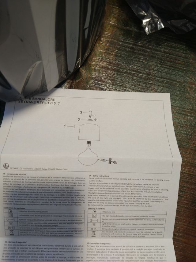 Lámpara de diseño Bangalore