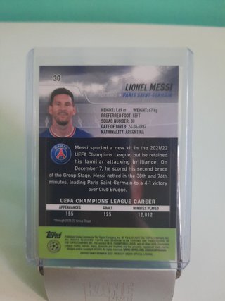 Carta de Futbol Lionel Messi