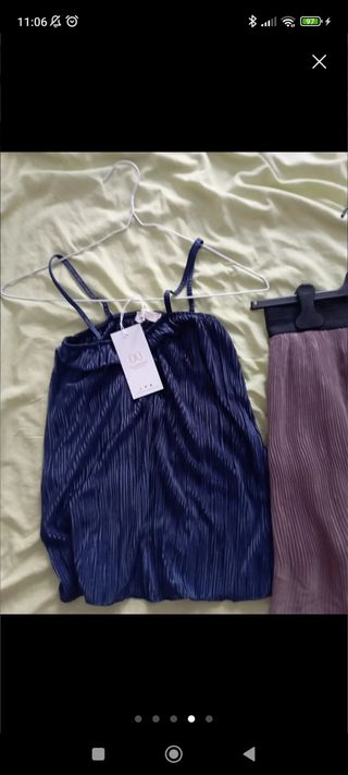 Conjunto fiesta top con etiqueta