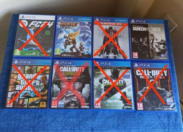 Lote 5 Juegos PS4