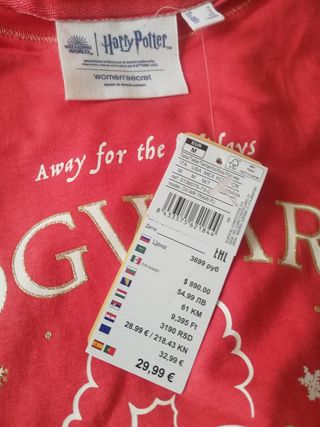 Pijama Harry Potter Women's Secret M