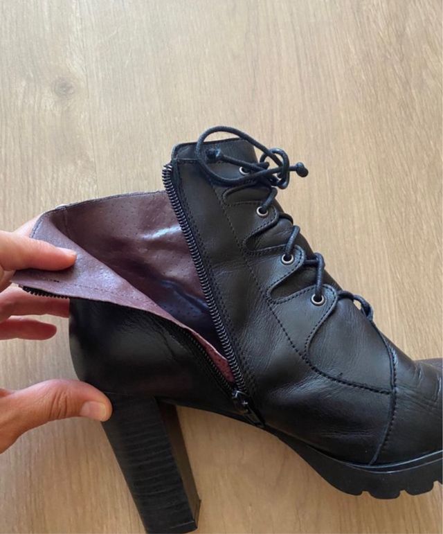 Botines de piel