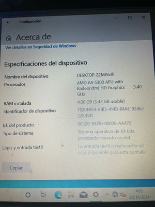 PC sobremesa AMD