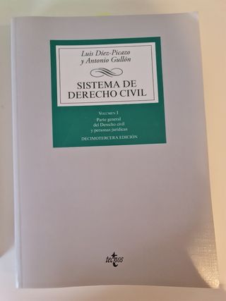Libro sistema derecho civil