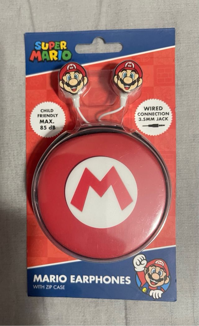 Cuffie - Super Mario earphones + zip case