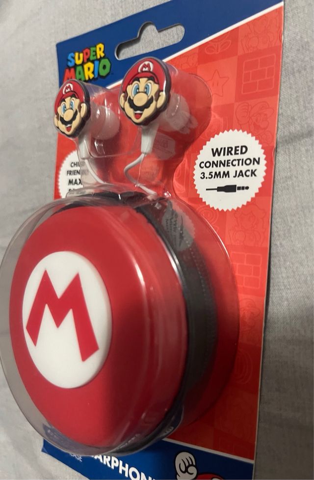 Cuffie - Super Mario earphones + zip case