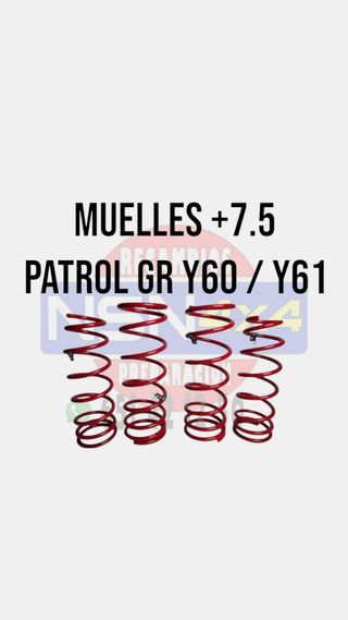 Muelles +7.5 Nissan Patrol GR Y60 Y61 