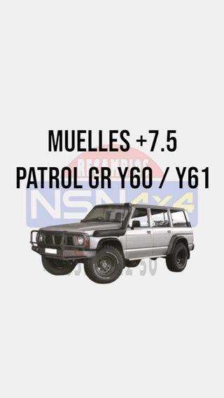 Muelles +7.5 Nissan Patrol GR Y60 Y61 