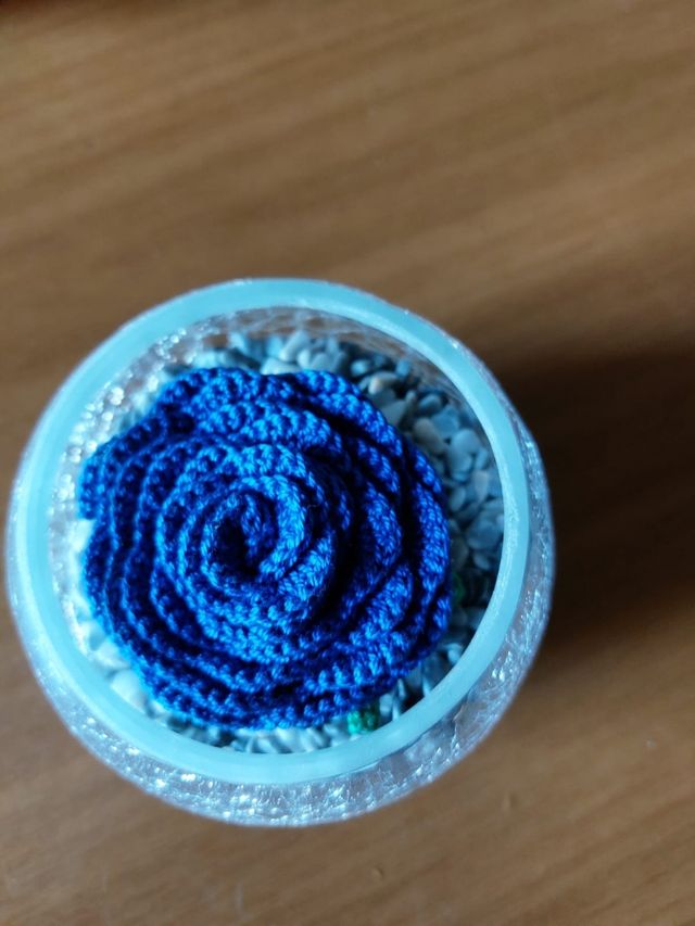 Tulipano lavorato ad uncinetto